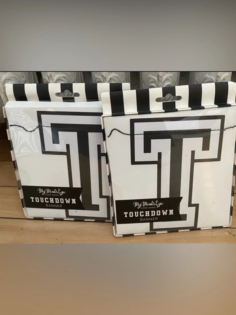 NIB - Football Themed Decoration Lot